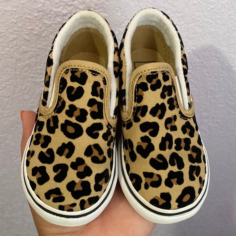 EUC Leopard Toddler Girl Vans